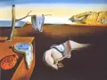La Persistance de la mémoire, célèbre peinture de Salvador Dalí, montre des montres molles se fondant dans un paysage surréaliste.