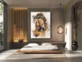 Tableau de Bouddha, une parfaite inspiration déco nature pour une chambre zen.