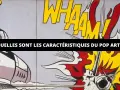 Explosion "WHAAAM!" dans le style de Roy Lichtenstein art, avec un avion et des flammes vives.