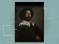 Portrait d'homme, une peinture célèbre aux tons sombres, capturant un regard intense.