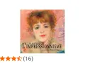 Portrait d'une femme aux cheveux roux, couverture du livre "Les Maîtres de l'Impressionnisme", présentant des peintres impressionnistes célèbres.