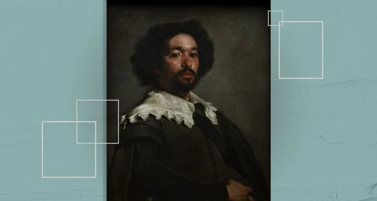 Portrait d'homme, une peinture célèbre aux tons sombres, capturant un regard intense.