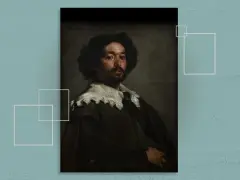 Portrait d'homme, une peinture célèbre aux tons sombres, capturant un regard intense.