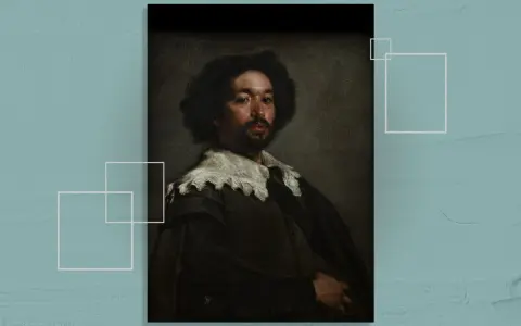 Portrait d'homme, une peinture célèbre aux tons sombres, capturant un regard intense.
