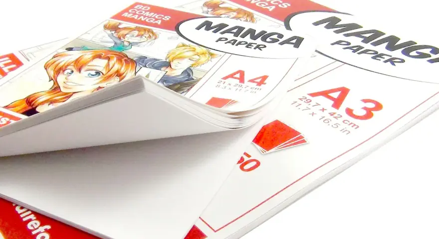 Packs de papier pour feutre alcool, idéal pour vos créations manga. Format A4 et A3.